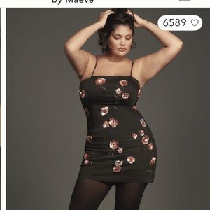 NWT The Brynne 3D Spaghetti Strap dress by Maeve sz 4.